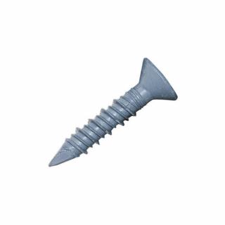 Silver Flat Head Phillips 1/4 Inch x 1-1/4 Inch Concrete Screw (100 Pack)