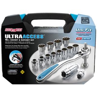 Channellock 16 Piece Pass-Thru Uni-Fit Socket Set