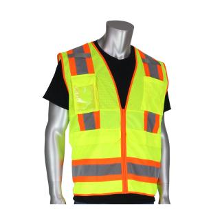 PIP ANSI Class 2 Two Tone 10 Pocket Surveyors Vest