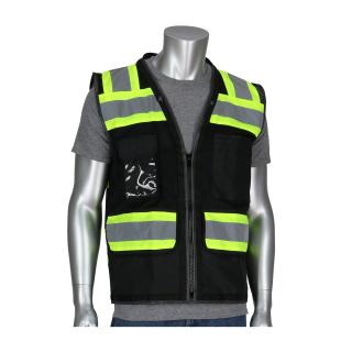 PIP ANSI Type O Class 1 Black Two-Tone 11 Pocket Mesh Vest