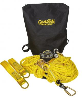 Guardian 04634 Big Boss EcoAnchor Horizontal Lifeline Kit, 82 ft.