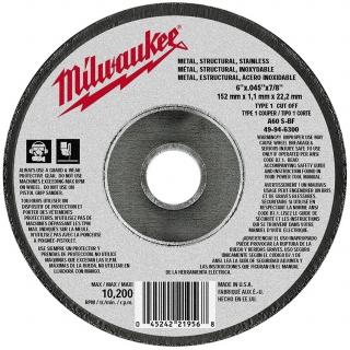 Milwaukee Type 1 Cut-Off Wheel