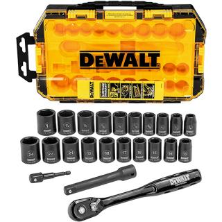 DeWALT 23 Piece 1/2 in Drive Combination Impact Socket Set
