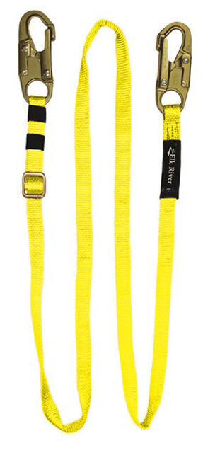 Elk River Adjustable Web Lanyard with Steel Snaphooks