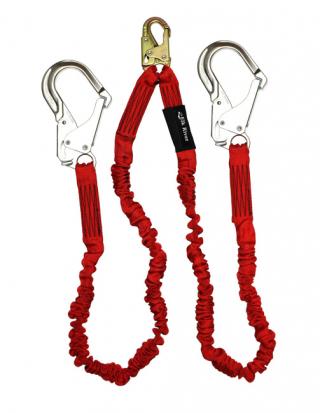 Elk River FLEX-NoPac Twin Leg Lanyard with Aluminum Rebar Hooks