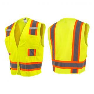 Radians SV6 Two Tone Surveyor Type R Class 2 Mesh Safety Vest Hi-Vis Green
