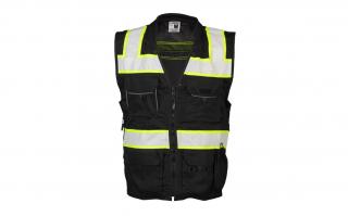 ML Kishigo B500 Black/Lime Enhanced Visibility Professional Utility Vest (Non-ANSI)