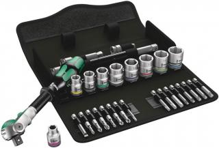 Wera Tools 8100 SB 6 Zyklop Speed Ratchet Set, 3/8 Inch Drive, Metric, 29 Pieces