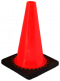 Cortina 03-500-09 Orange Cones with Black Base, 12"