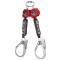 3M Protecta Twin-Leg Self-Retracting Lifeline with Carabiner 3100512, Web, Steel Rebar Hooks, 6ft