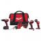 Milwaukee M18 4 Tool Combo Kit with Hackzall