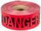 Empire Reinforced "Danger" Barricade Tape - 3 Inch x 500 Feet