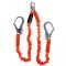 Safewaze V-Line 6 Foot Low-Profile Twin Leg Lanyard with Pelican Hooks