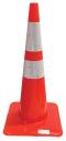 Reflective Traffic Cone 28 inch 7 Pound with Reflective Collars