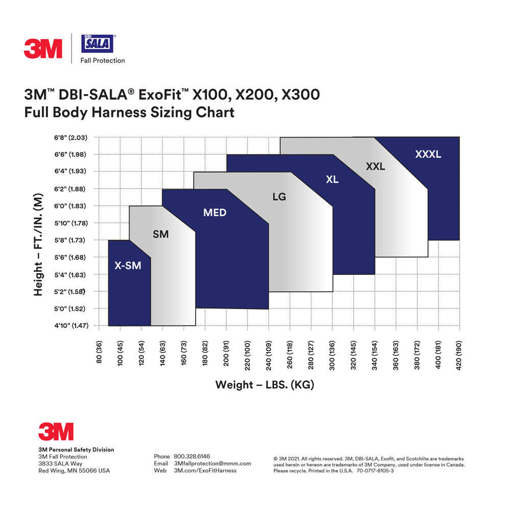 3M DBI-SALA ExoFit X300 Comfort Wind Energy Positioning/Climbing Harness from GME Supply