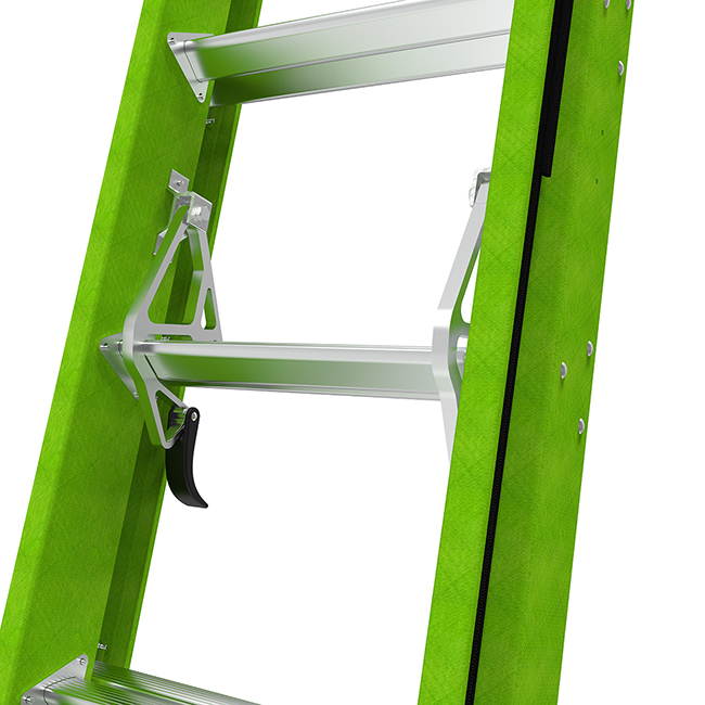 Little Giant Ladders Hyperlite Fiberglass Extension Ladders with Cable Hooks from GME Supply