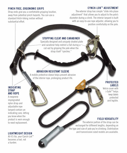 DBI Sala 1204057 Cynch-Lok Pole Climbing Device - Rope from GME Supply