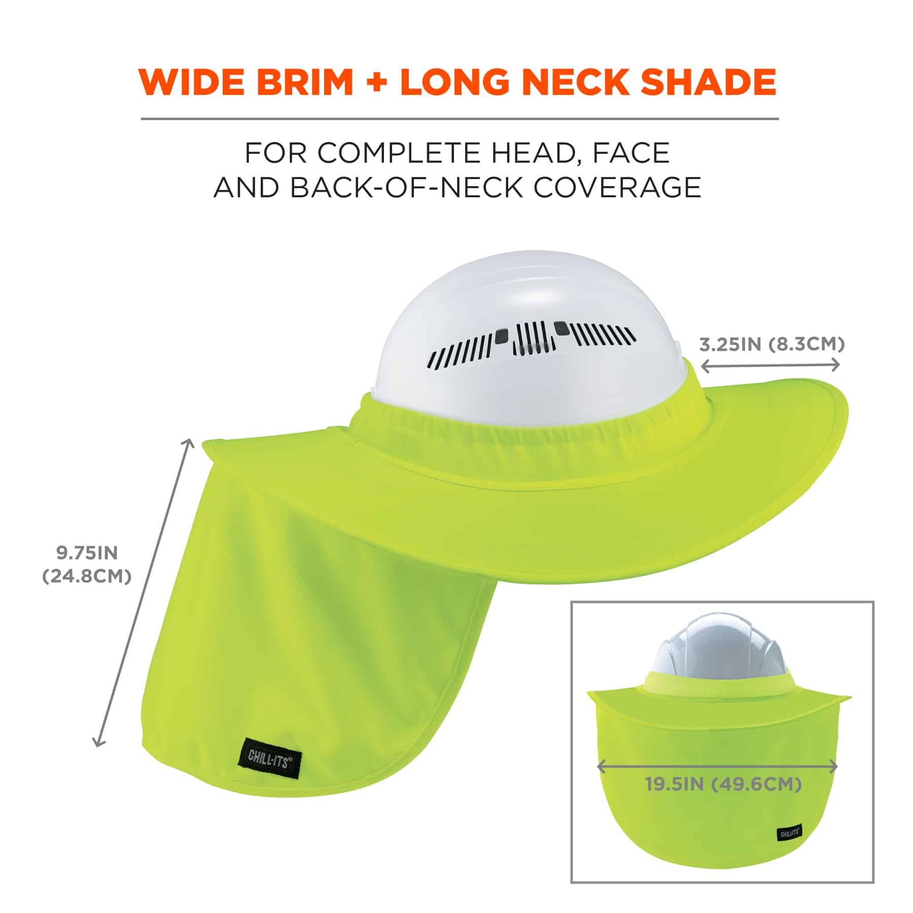 Ergodyne Chill-Its 6660 Hard Hat Brim with Neck Shade from GME Supply