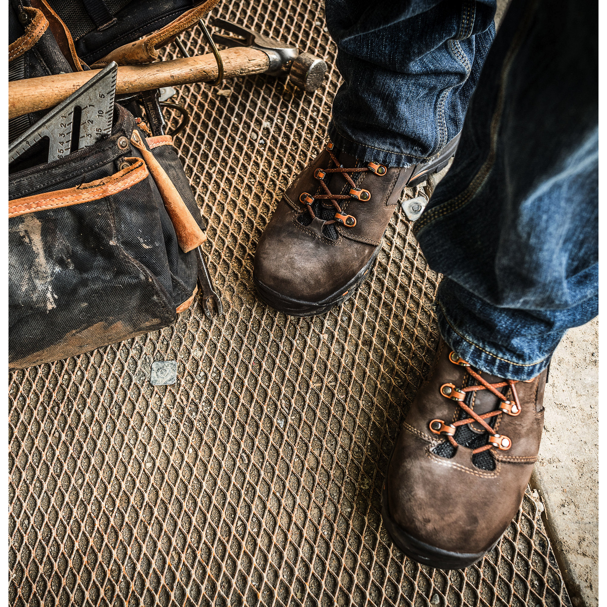 Danner Men's Vicious 4-1/2 Inch Work Boots with Composite Toe (Brown/Orange) from GME Supply