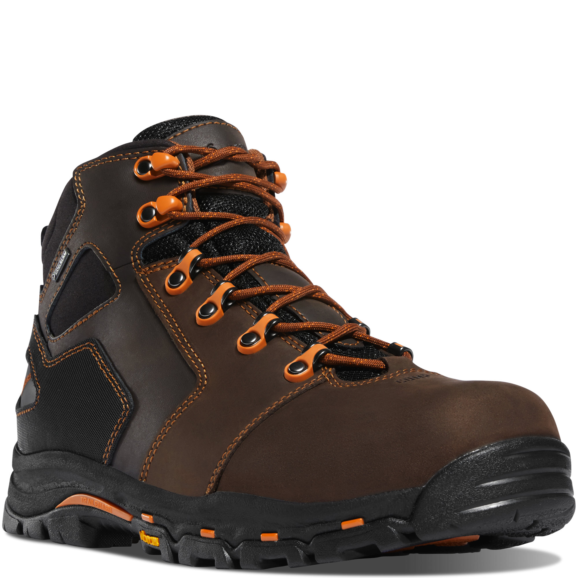 Danner Men's Vicious 4-1/2 Inch Work Boots with Composite Toe (Brown/Orange) from GME Supply