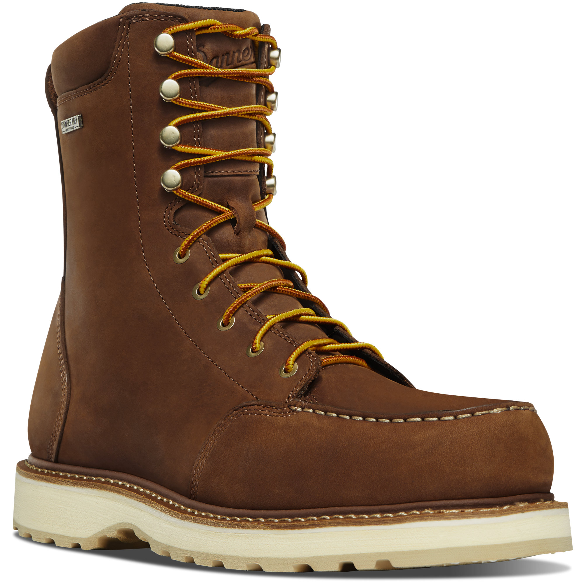 Danner Cedar River 8 Inch Brown Work Boots with Aluminum Toe from GME Supply