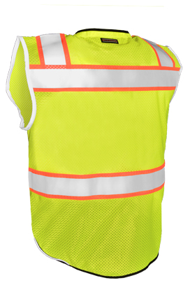 ML Kishigo Premium Black Series Class 2 Vest in Lime from GME Supply