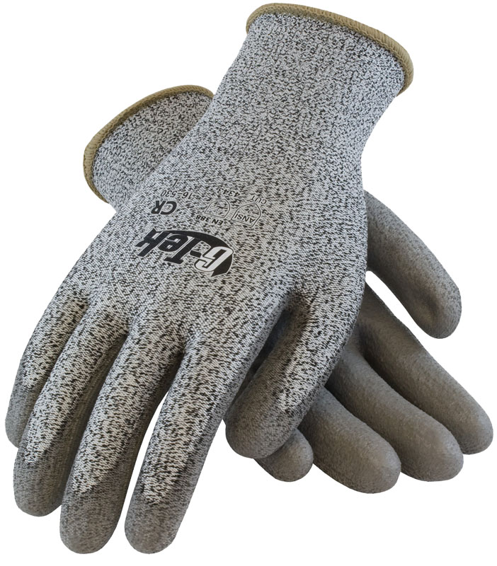 G-Tek PolyKor Poly Coated A3 Cut Level Gloves from GME Supply