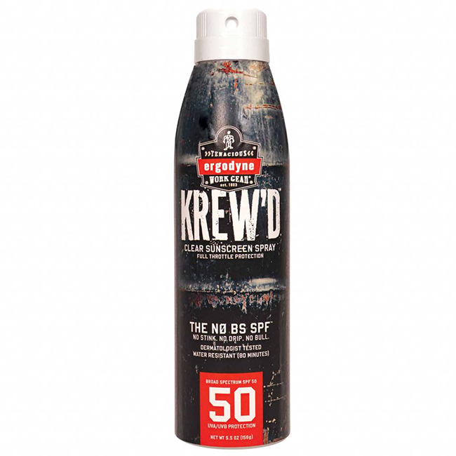 Ergodyne KREWD 5.5oz SPF 50 Sunscreen Spray from GME Supply