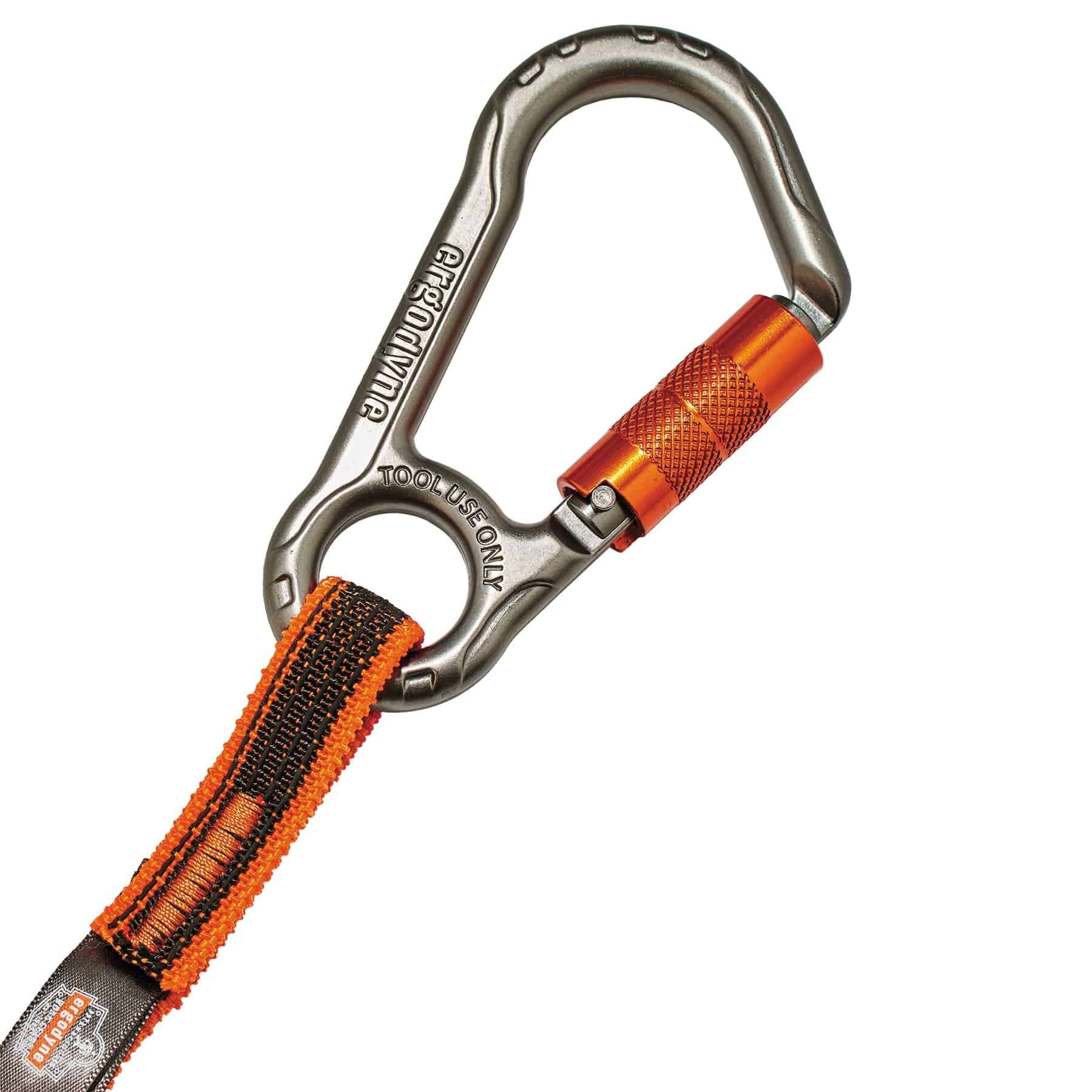 Ergodyne Squids 3108F(x) Single Locking Carabiner 15 lb Tool Lanyard from GME Supply