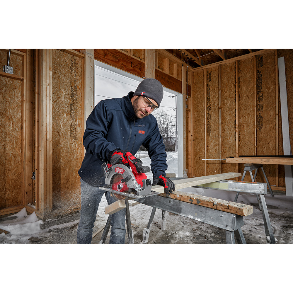 Milwaukee M12 Navy Blue Heated TOUGHSHELL Jacket Kit from GME Supply