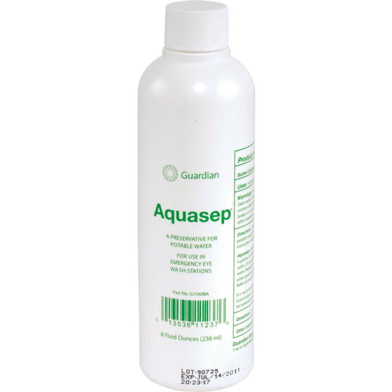 Guardian Equipment Aquasep Eyewash Bacteriostatic Water Additive from GME Supply