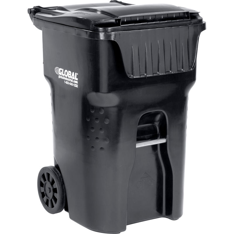 Global Industrial 95 Gallon Mobile Trash Container from GME Supply