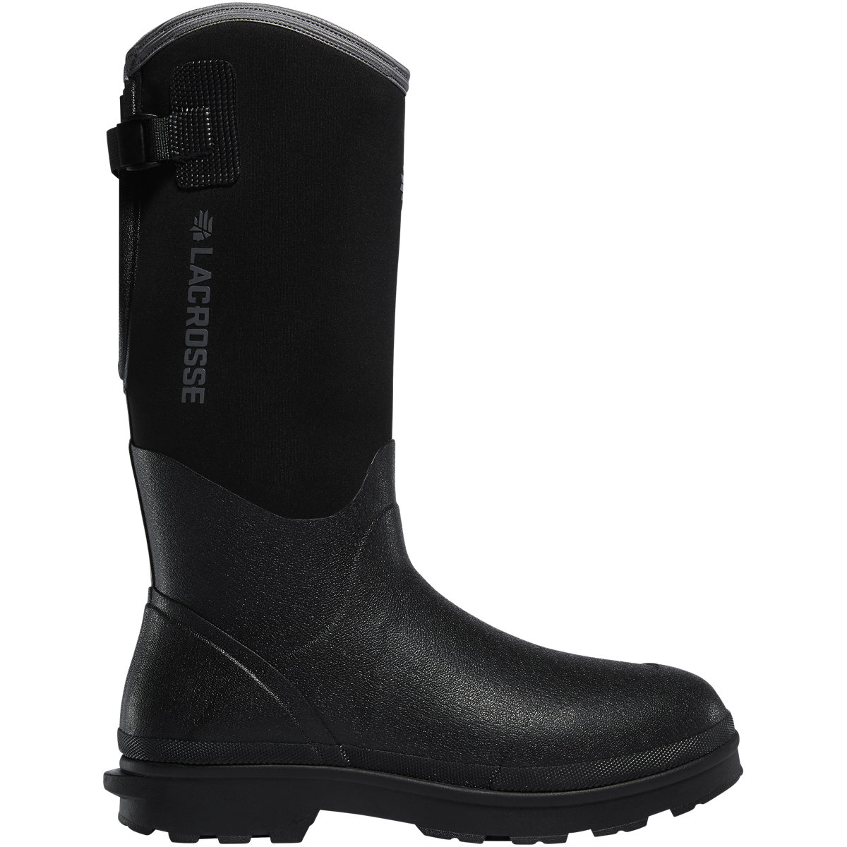 Lacrosse Alpha Range Black 5.0mm Rubber Work Boots with Composite Toe from GME Supply