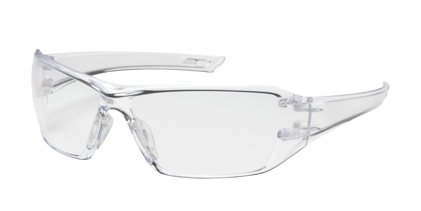 Bouton Captain Safety Glasses with Clear Lens and Clear Temple from GME Supply