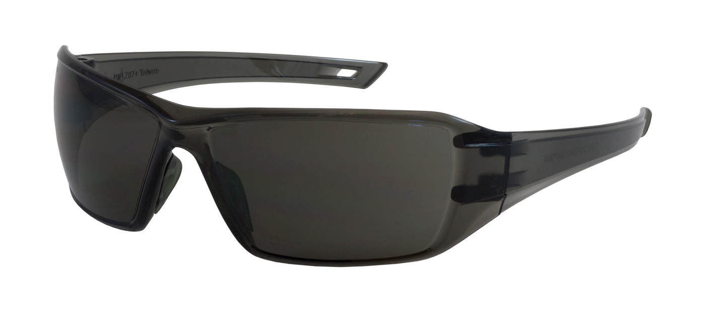 Bouton Captain Safety Glasses with Gray Temple and Gray Lens from GME Supply