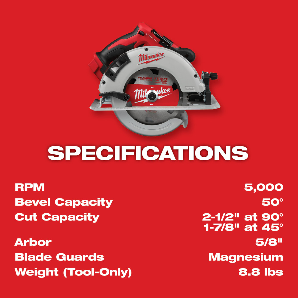 Milwaukee M18 Brushless Cordless Circular Saw from GME Supply