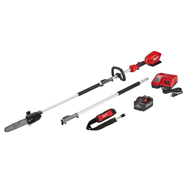 Milwaukee M18 FUEL 10 Inch Pole Saw Kit with QUIK-LOK Attachment Capability from GME Supply