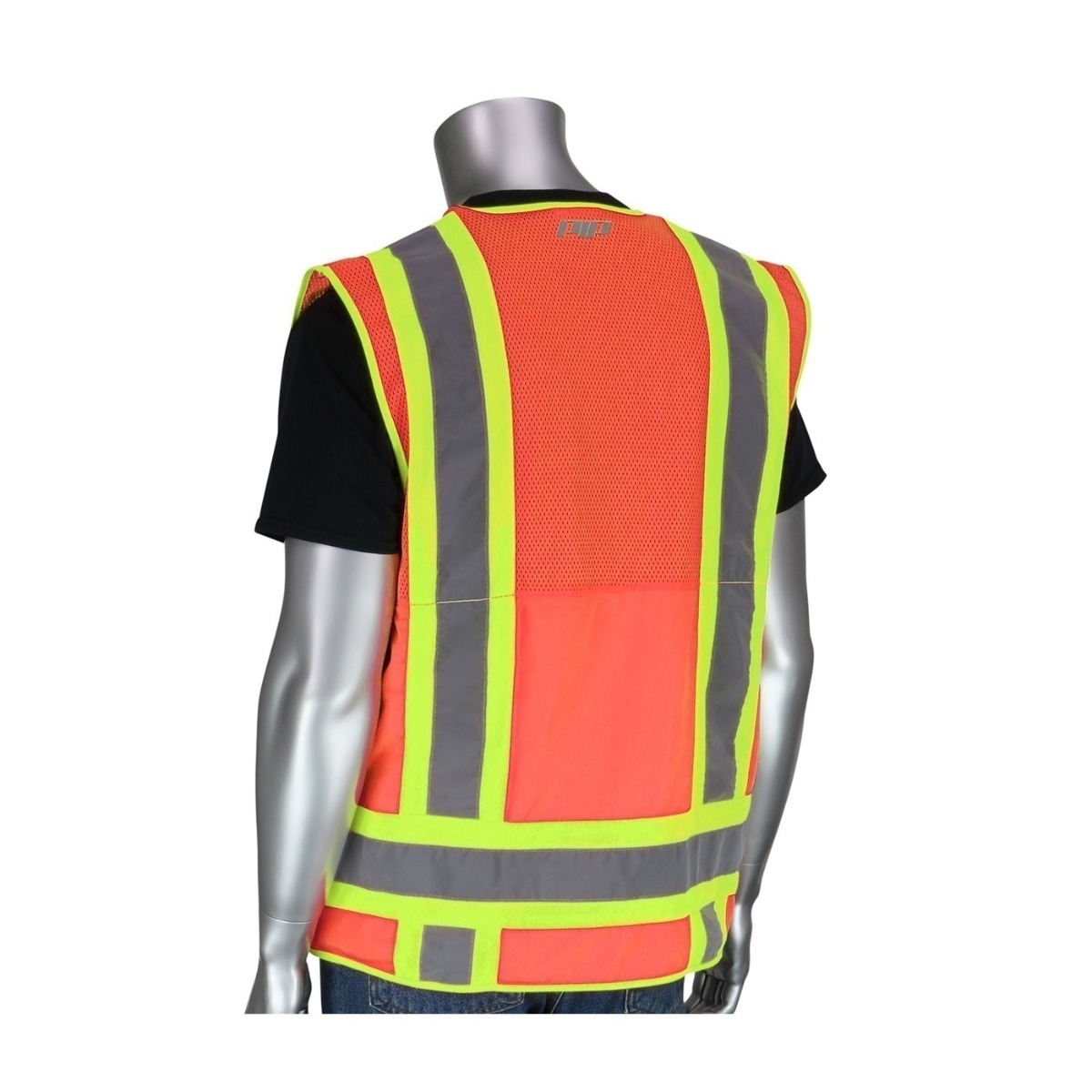 The PIP ANSI Class 2 Two Tone 10 Pocket Surveyors Vest from GME Supply