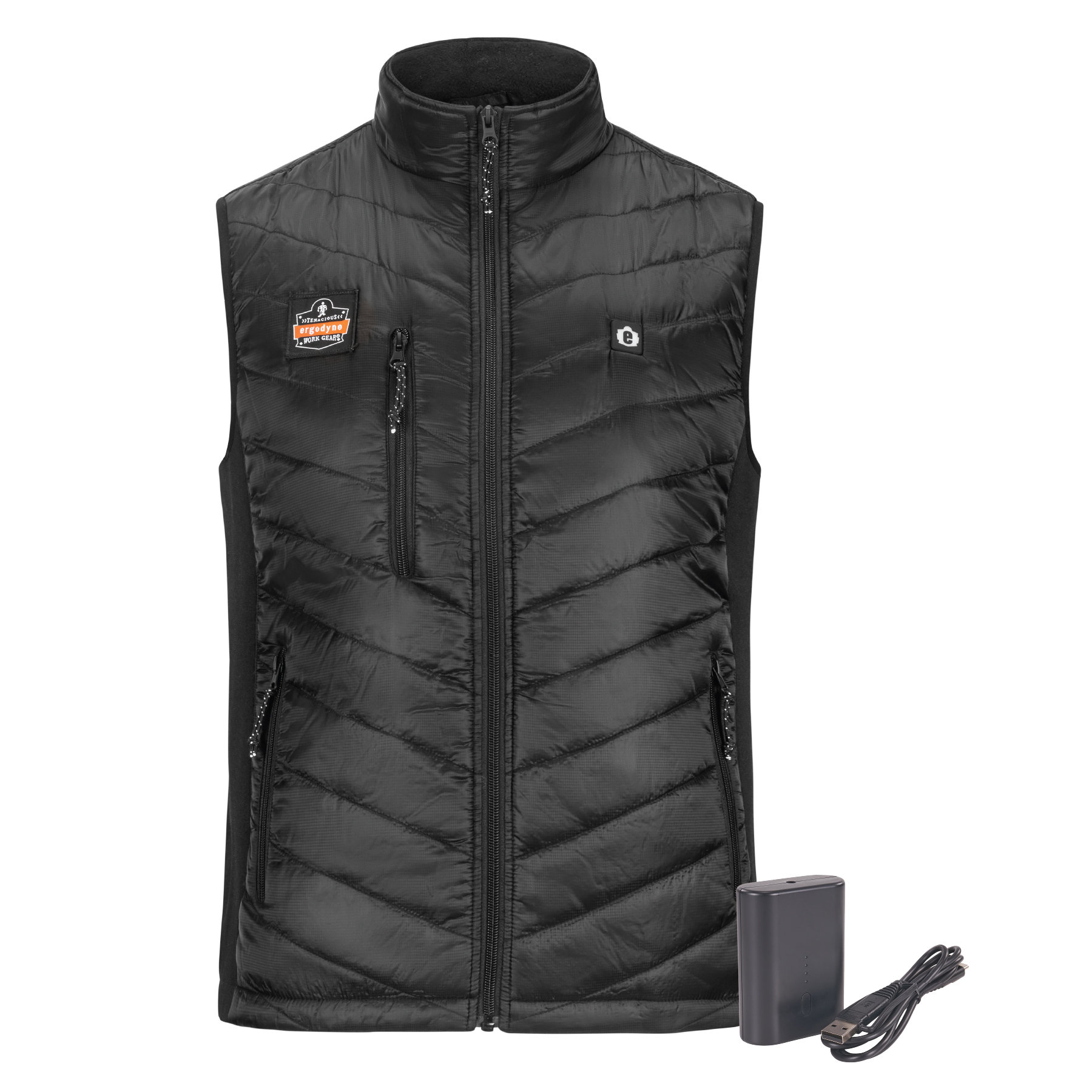 Ergodyne N-Ferno 6495 Rechargeable Heated Vest w/ Battery Power Bank - 7.2v/5000mAh from GME Supply