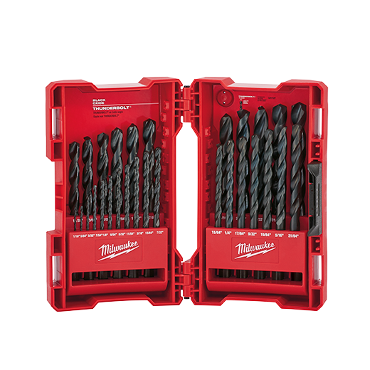 Milwaukee THUNDERBOLT 29 Piece Black Oxide Drill Bit Set from GME Supply