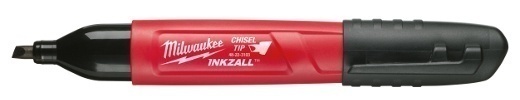 Milwaukee Inkzall Black Medium Chisel Marker from GME Supply