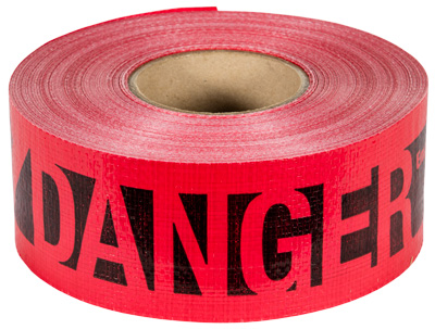 Empire Reinforced "Danger" Barricade Tape - 3 Inch x 500 Feet from GME Supply