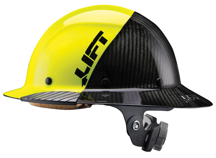 Lift Safety DAX Fifty 50 Carbon Fiber Full Brim Hard Hat from GME Supply