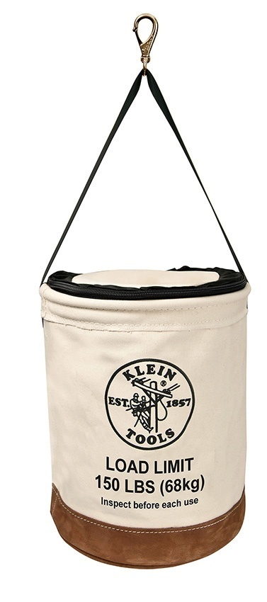 Klein Tools 5104CLR 150 lb Heavy Duty Top Closing Canvas Bucket from GME Supply