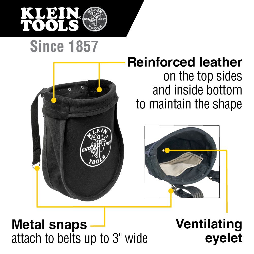 Klein Tools 51A Black Nut and Bolt Bag from GME Supply