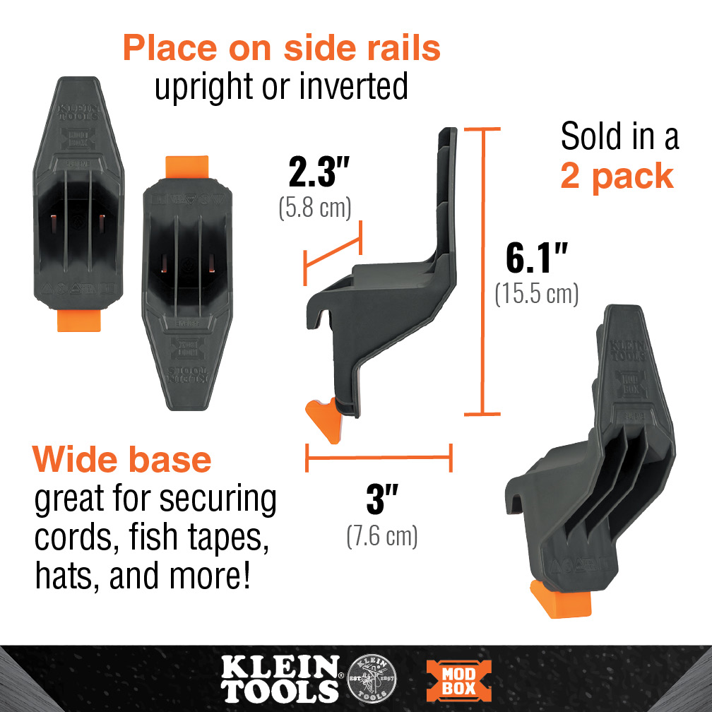 Klein Tools MODbox Multi-Hook Rail Attachment (2-Pack) from GME Supply