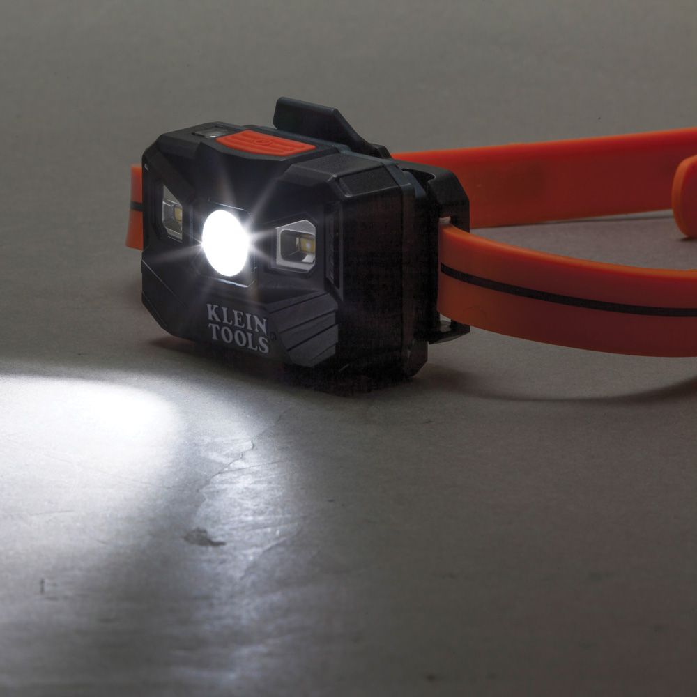 Klein Tools 400 Lumen Rechargeable Headlamp with Silicone Strap from GME Supply