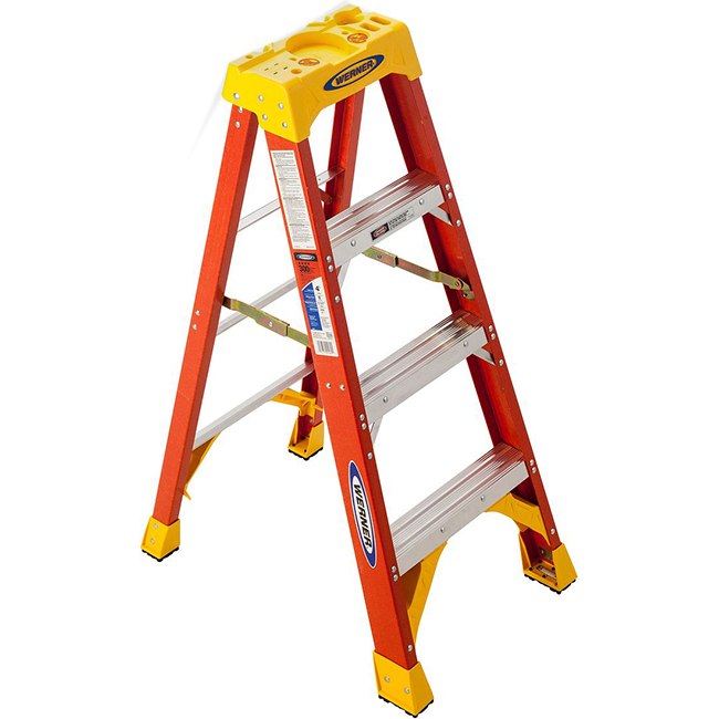 Werner Type 1A Fiberglass Step Ladders from GME Supply