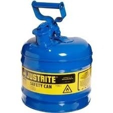 Justrite Type 1 Galvanized Steel Safety Can - 2 Gallon Red from GME Supply