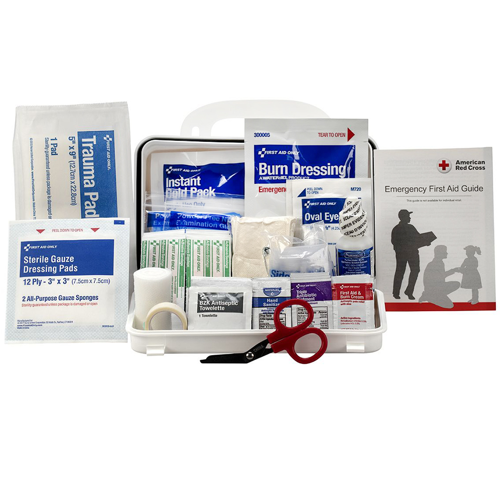 First Aid Only ANSI A 10 Person Plastic ANSI 2021 Compliant First Aid Kit from GME Supply